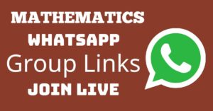 Read more about the article Mathematics Whatsapp Group Links Join Live