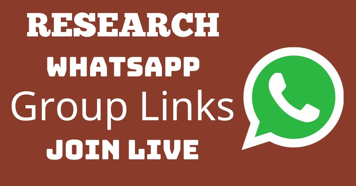 Read more about the article Research Whatsapp Group Links Join Live