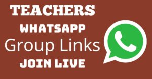 Read more about the article Teachers Whatsapp Group Links Join Live